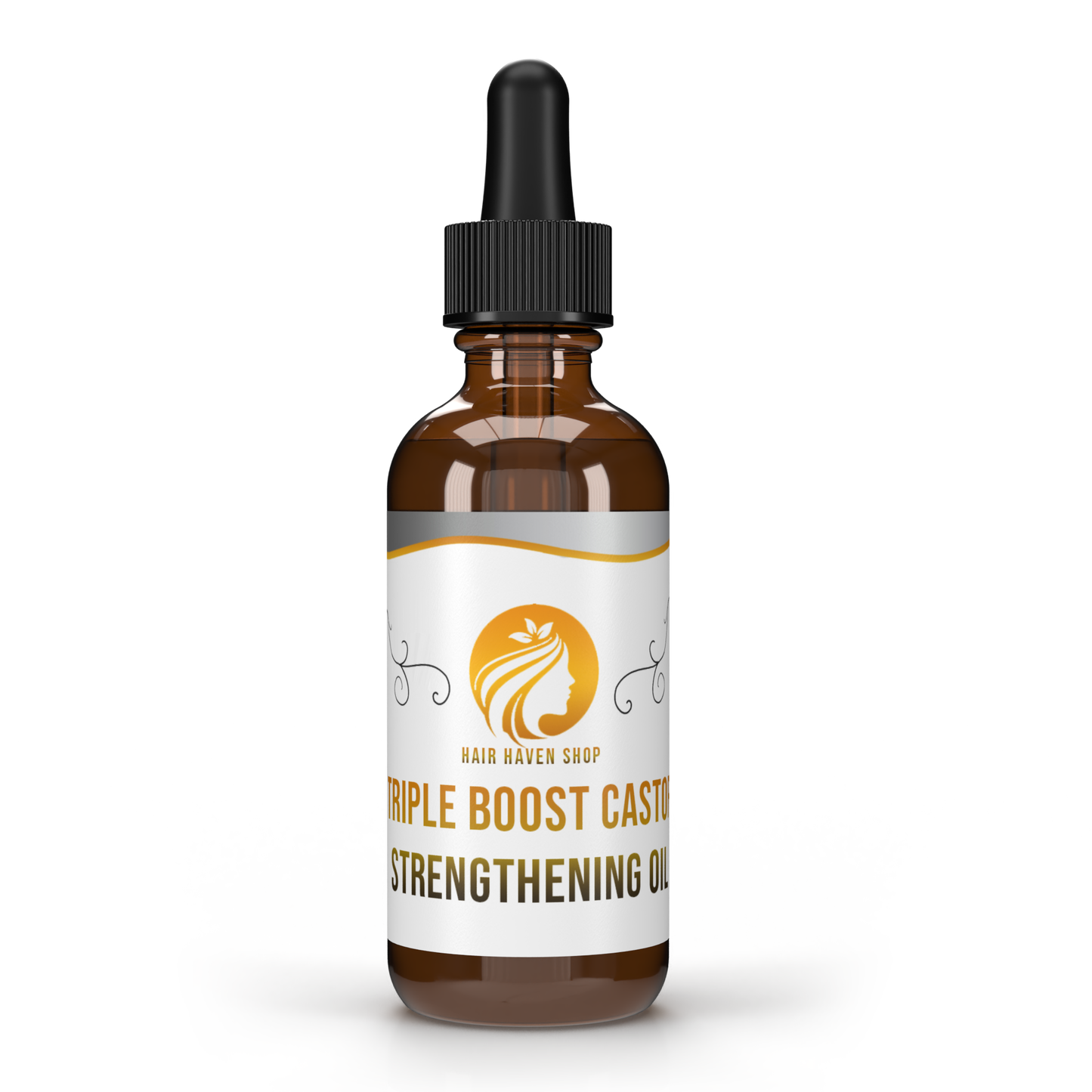 Hair Haven Castor & Herb Elixir & Bamboo Brush Bundle